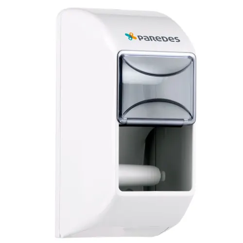 Distributeur de papier toilette 2 petits rouleaux Paredes blanc