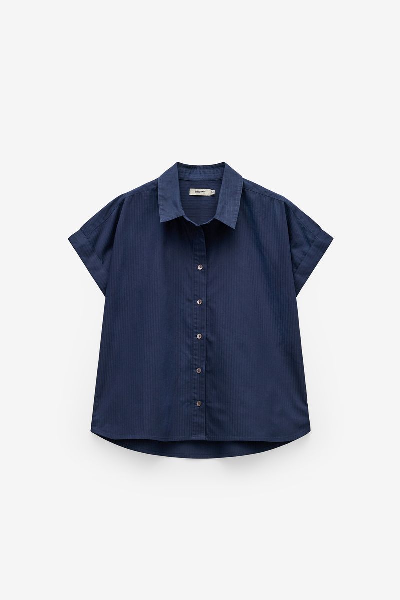 CAMISA MANGA CURTA TEXTURA RISCAS