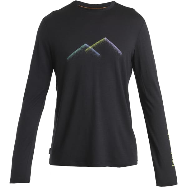 T-shirt randonnée ICEBREAKER M MERINO 150 TECH LITE III LS TEE PEAK GLOW BLACK