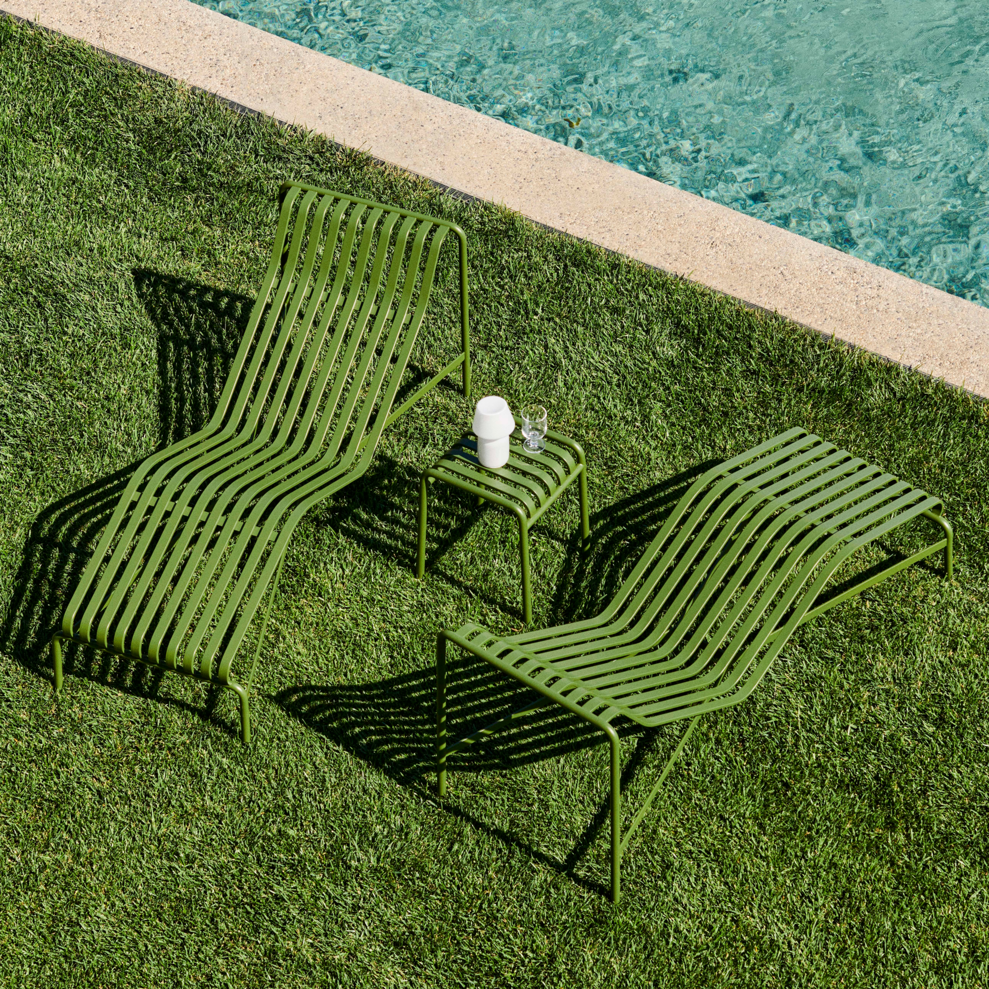 Ligbed Palissade Chaise Longue olive