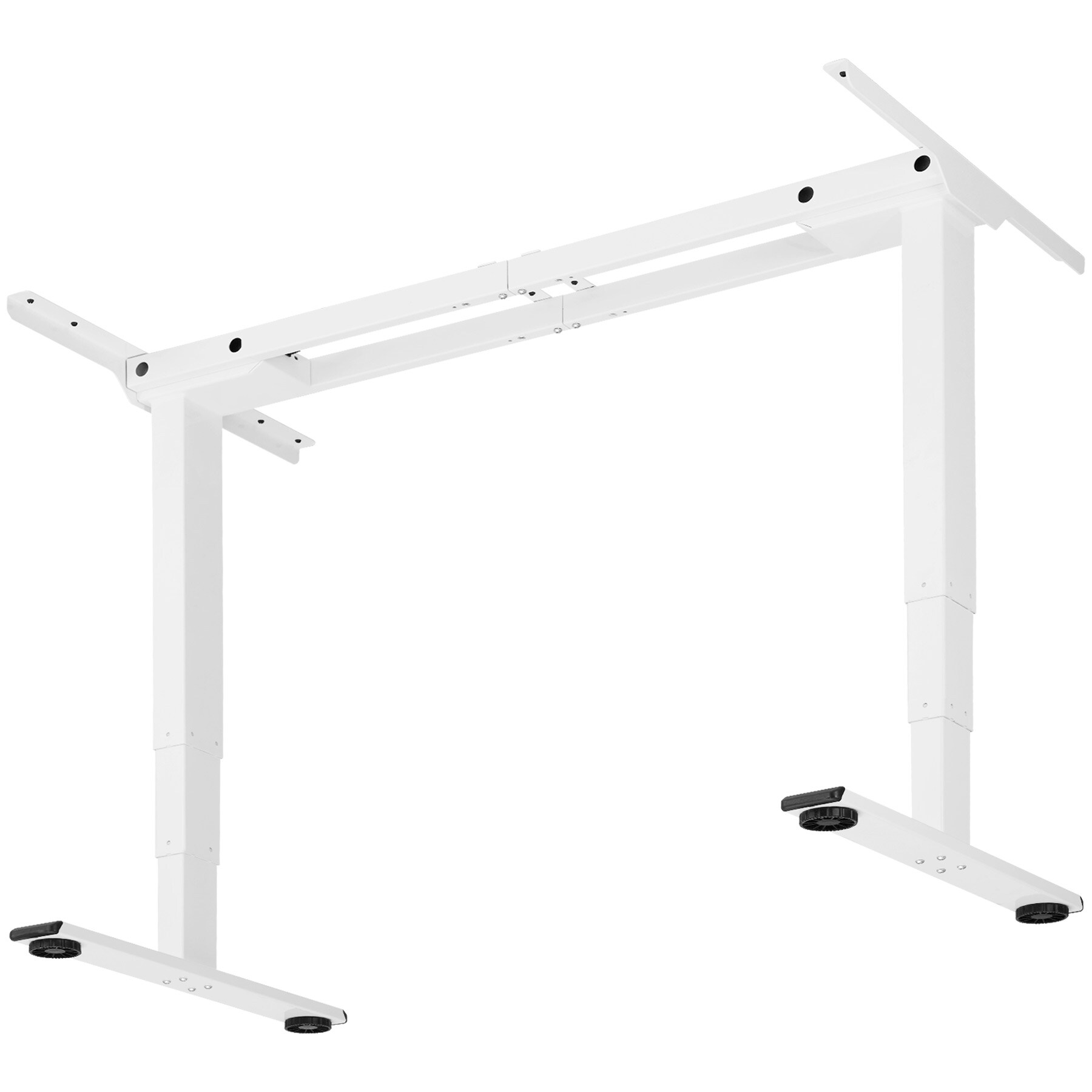 tectake® Tischgestell, elektrisch höhenverstellbar, breitenverstellbar, 110 - 168 x 60 x 60 - 125 cm