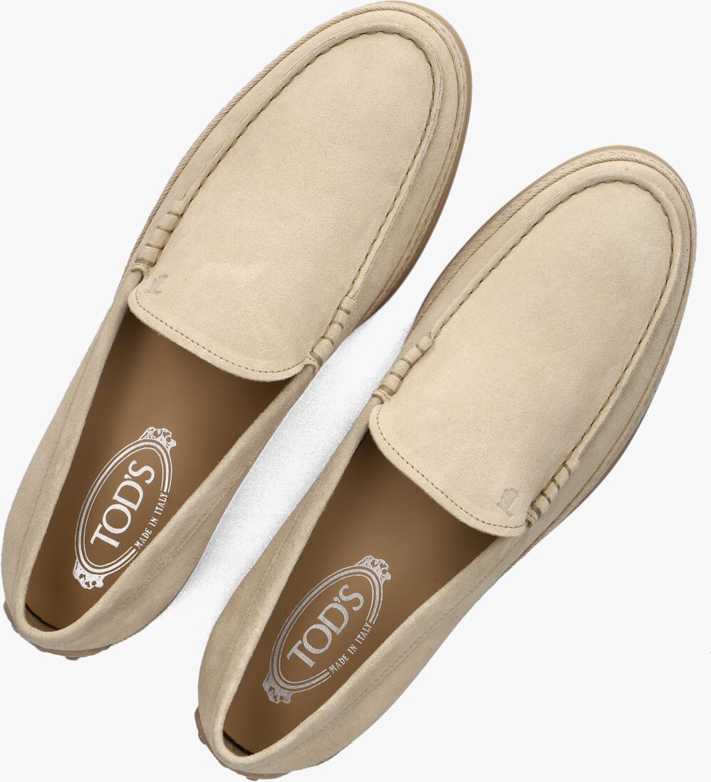 beige tod's instappers pantofola gomma rafia tv