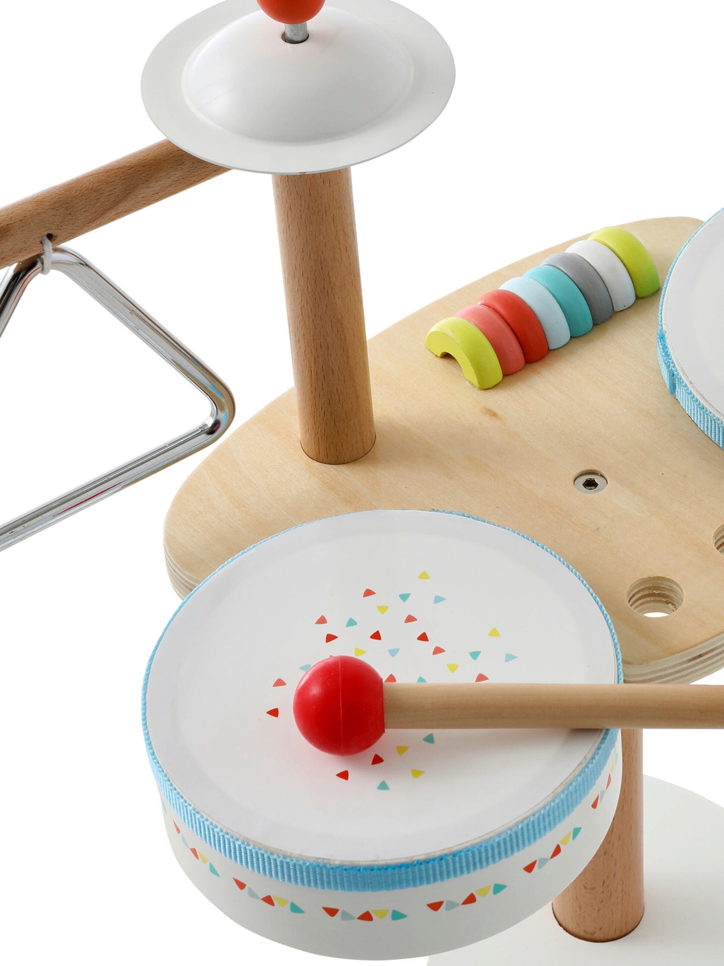 Vertbaudet Kinder Schlagzeug, Holz FSC® mehrfarbig