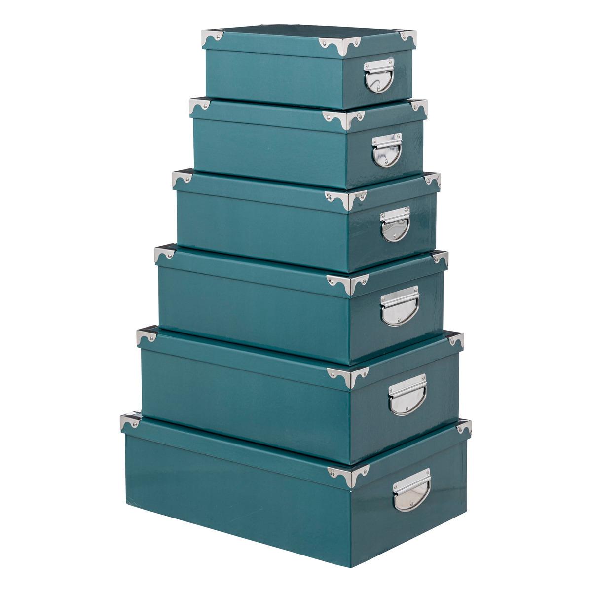 BOITE COINS METAL UNI PETROLE D.40X26.5X13.8CM