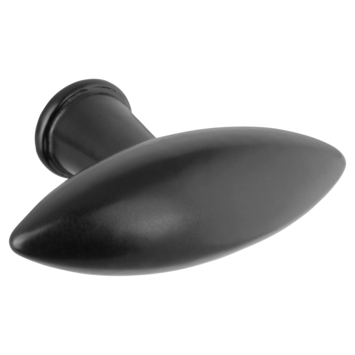 Knop Senna zwart 55mm