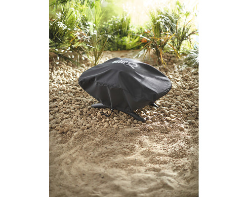 Weber Grillhoes, Weerbestendige Hoes voor Q100/1000, Waterafstotend Polyester, Zwart