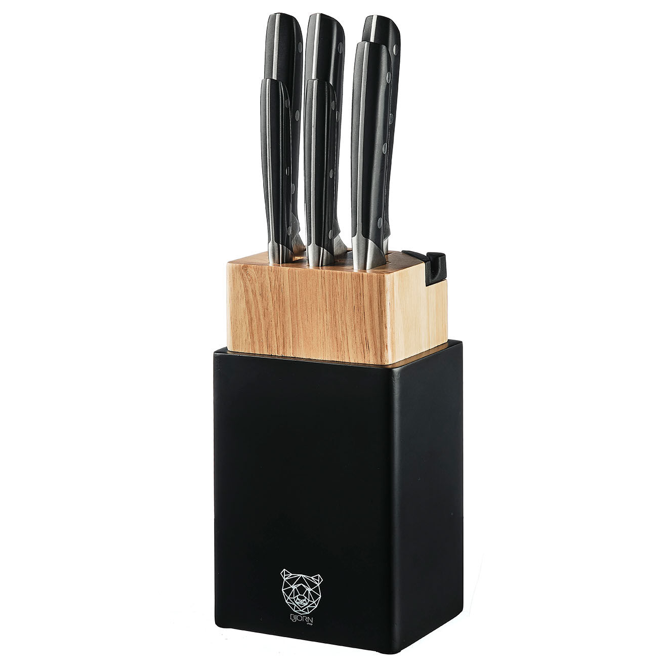 Bjorn Bloc avec couteaux de cuisine Erling Porvoo - 8 pièces