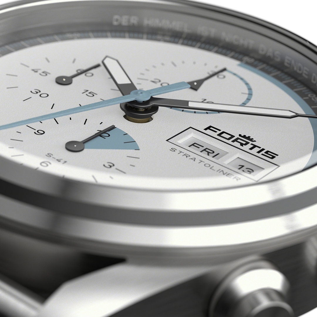 Fortis Stratoliner S-41 White Dust Aviator Strap
