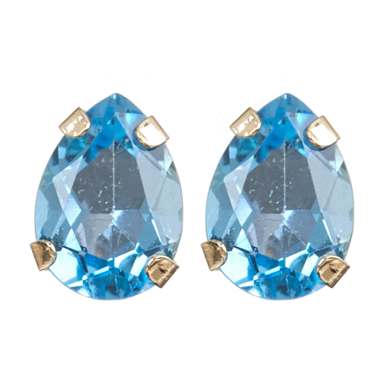 Instant d'Or Boucles d'oreilles Gouttes Etincelantes Topaze 1.7 ct or jaune