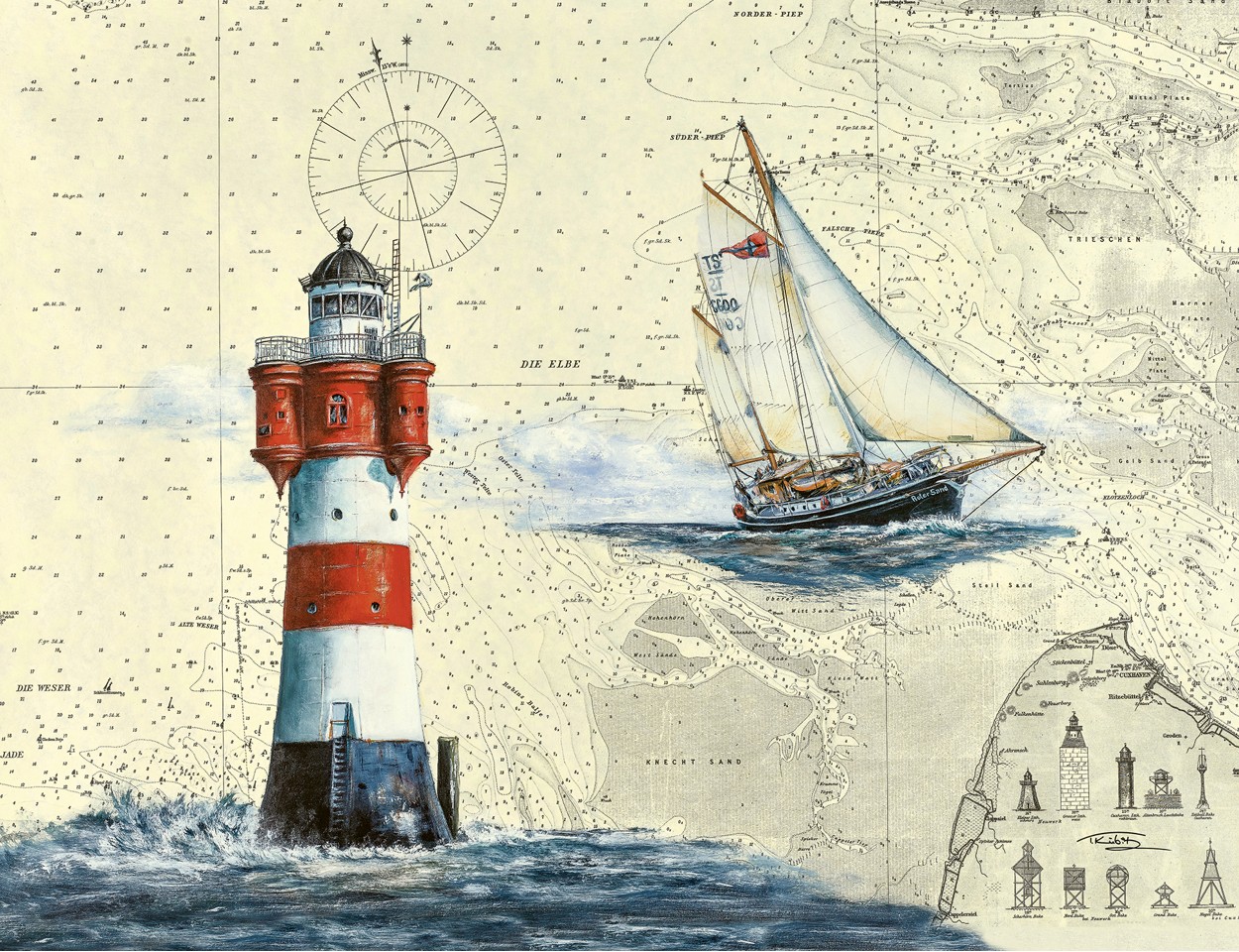Ravensburger - Puslespil Romantic Lighthouse 2000 brikker