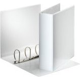 Classeur 4 anneaux cartonné Esselte Essentails personnalisable A4 - Dos 8,5 cm blanc