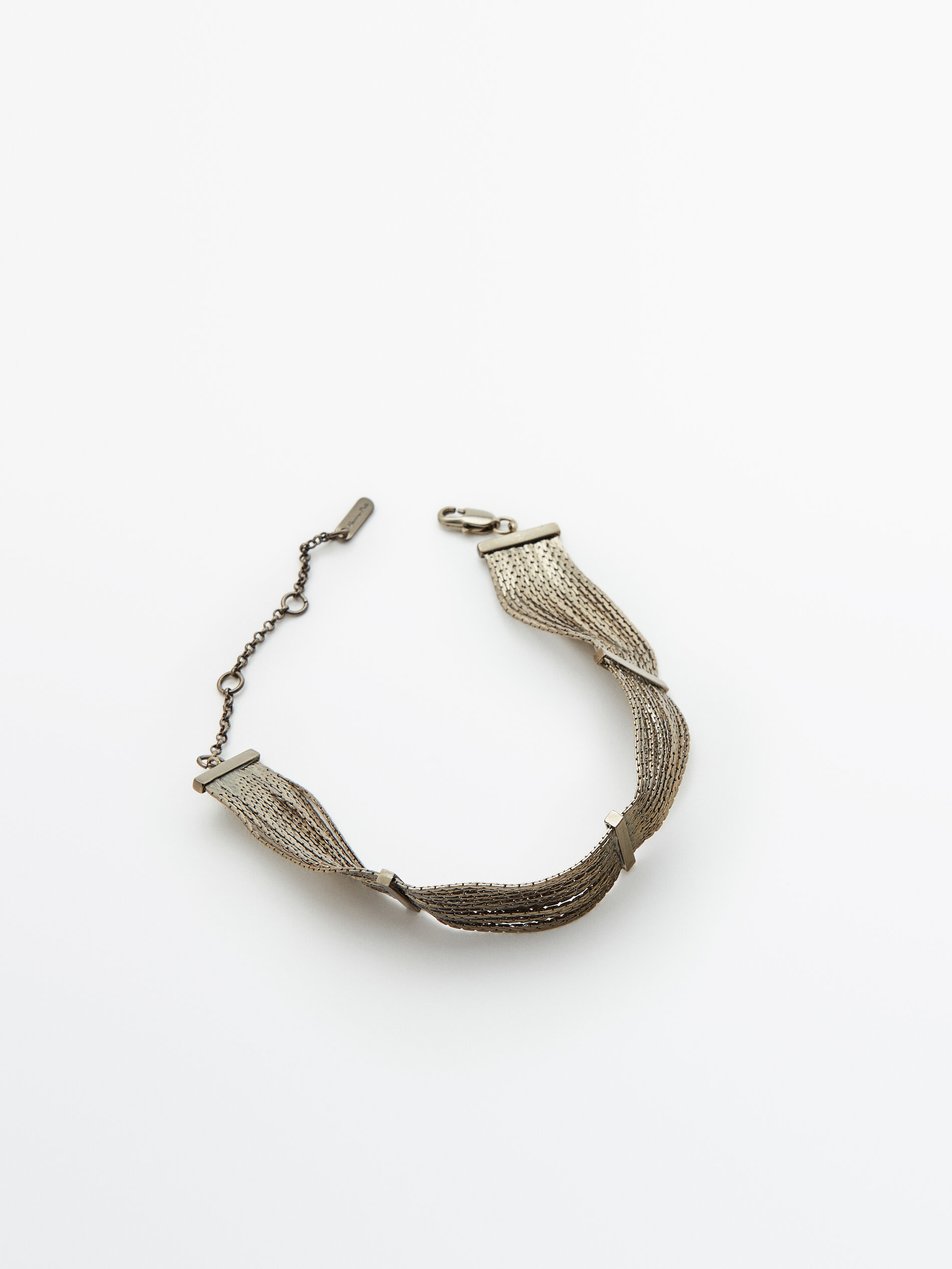 Pulsera cascata mini-cadena - Prata