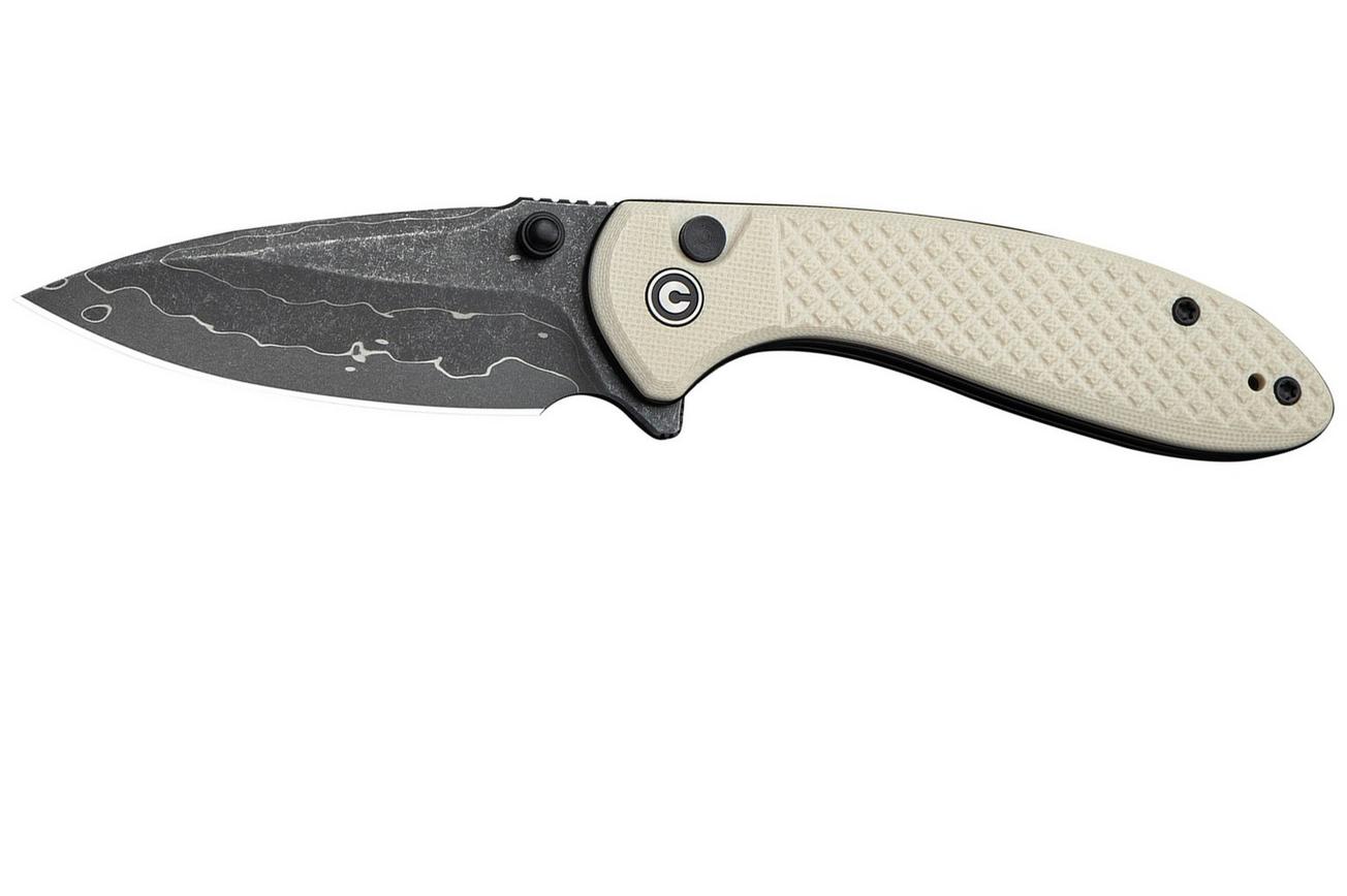 Civivi Faeger C24031-DS1 Damascus, Milled Ivory G10, zakmes