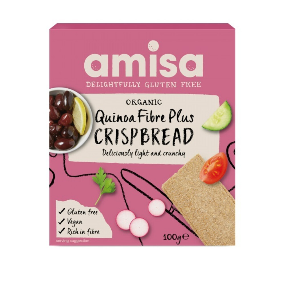 Amisa Quinoa Crispbread Biologisch en Glutenvrij100 gr