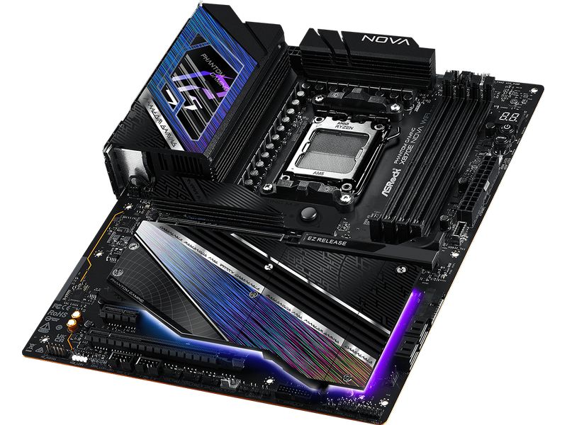 ASRock Mainboard X870E NOVA WIFI ATX-Motherboard mit AM 5 Sockel