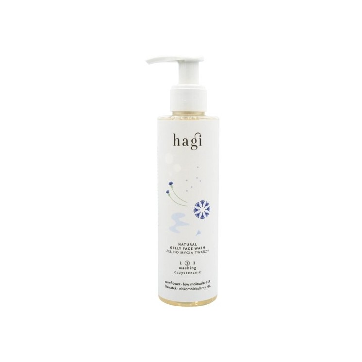 Hagi Natural Cremiges Gesichtswaschgel Kornblumen- und Mandelöl 200 ml