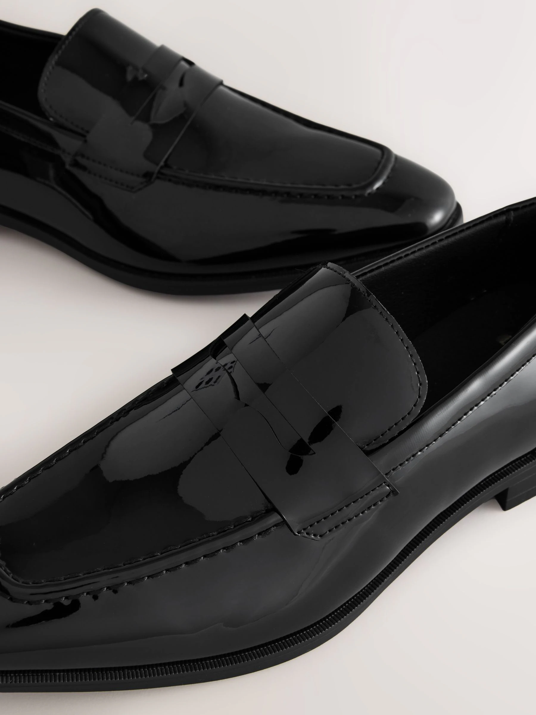 Zwart - Loafers van patentleer