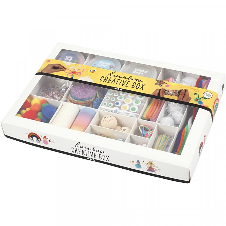 Kreativ Box mit div. Bastelmaterialien