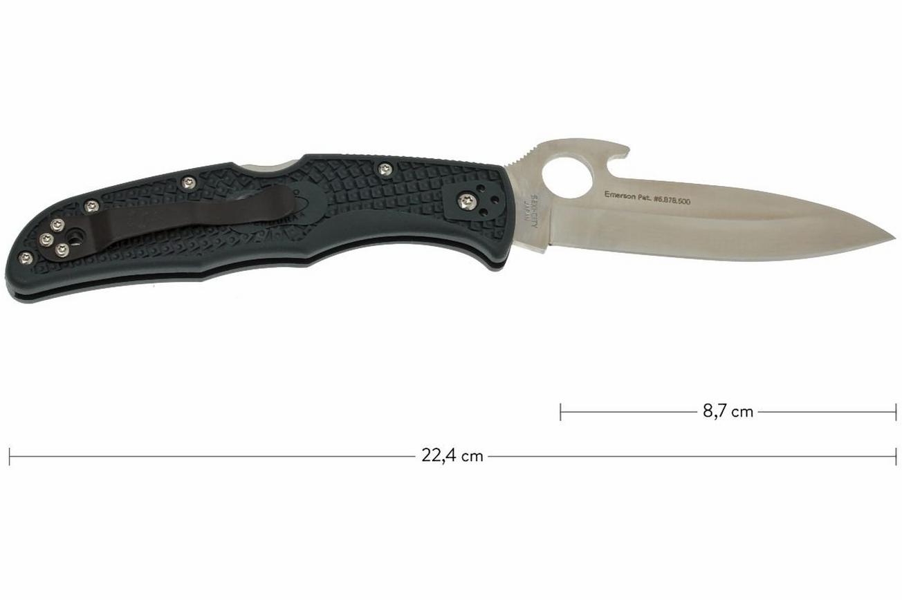 Spyderco Endura 4 C10PGYW Emerson Wave Opener zakmes