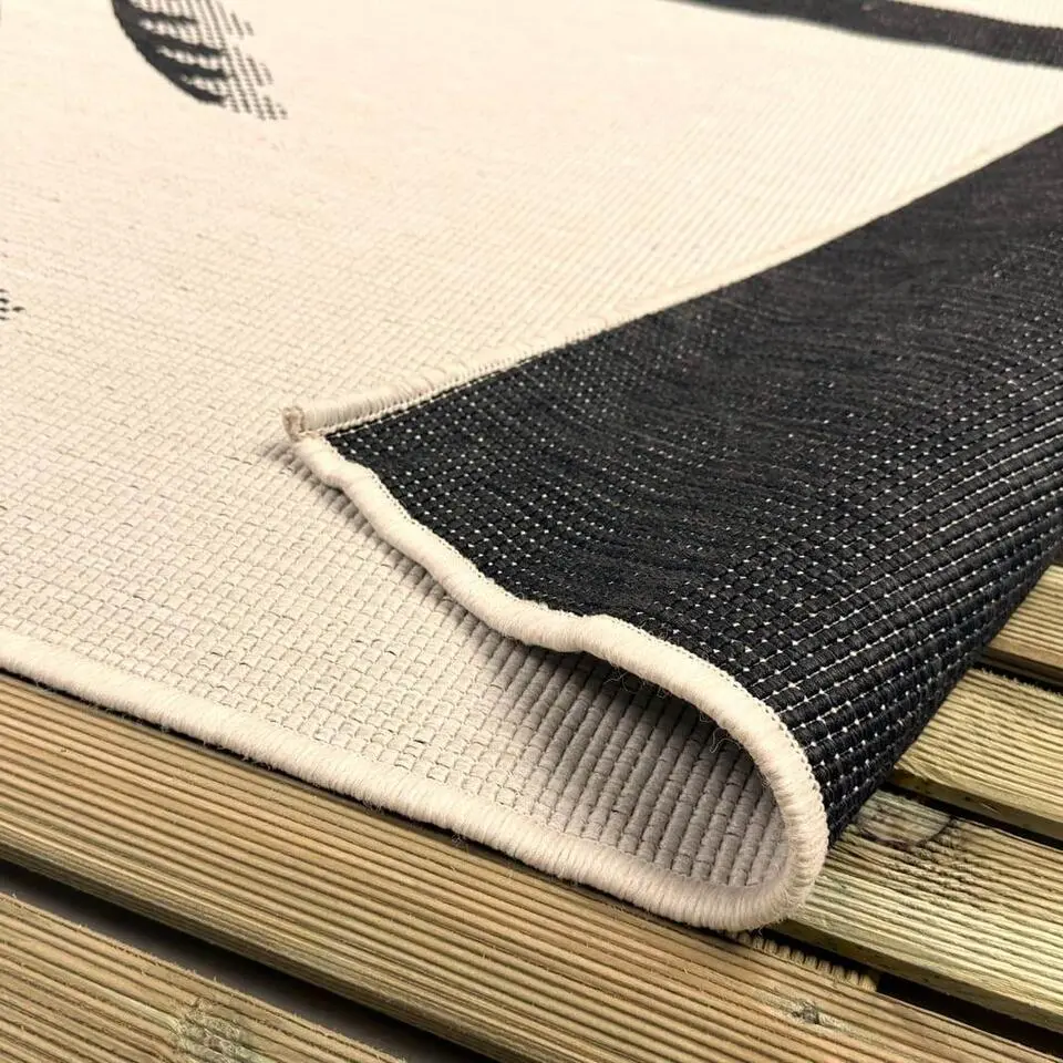 Interieur05 buitenkleed zwart/wit Breeze - 290 x 200 cm