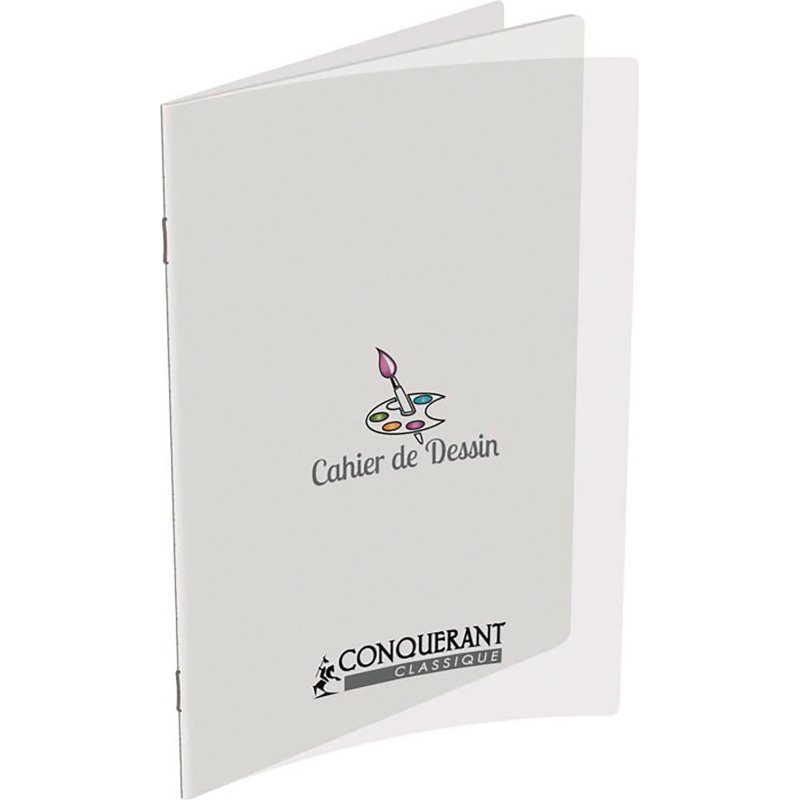 Cahier de dessin piqûre Conquérant Classique 24 x 32 cm unies 96 pages