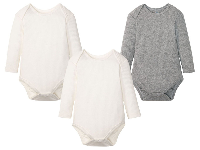 3 ribrompertjes voor babyjongens