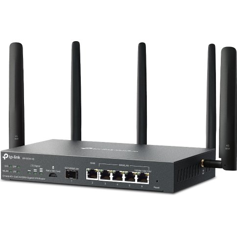 TP-Link Omada ER706W-4G routeur sans fil Gigabit Ethernet Bi-bande (2,4 GHz / 5 GHz) Noir