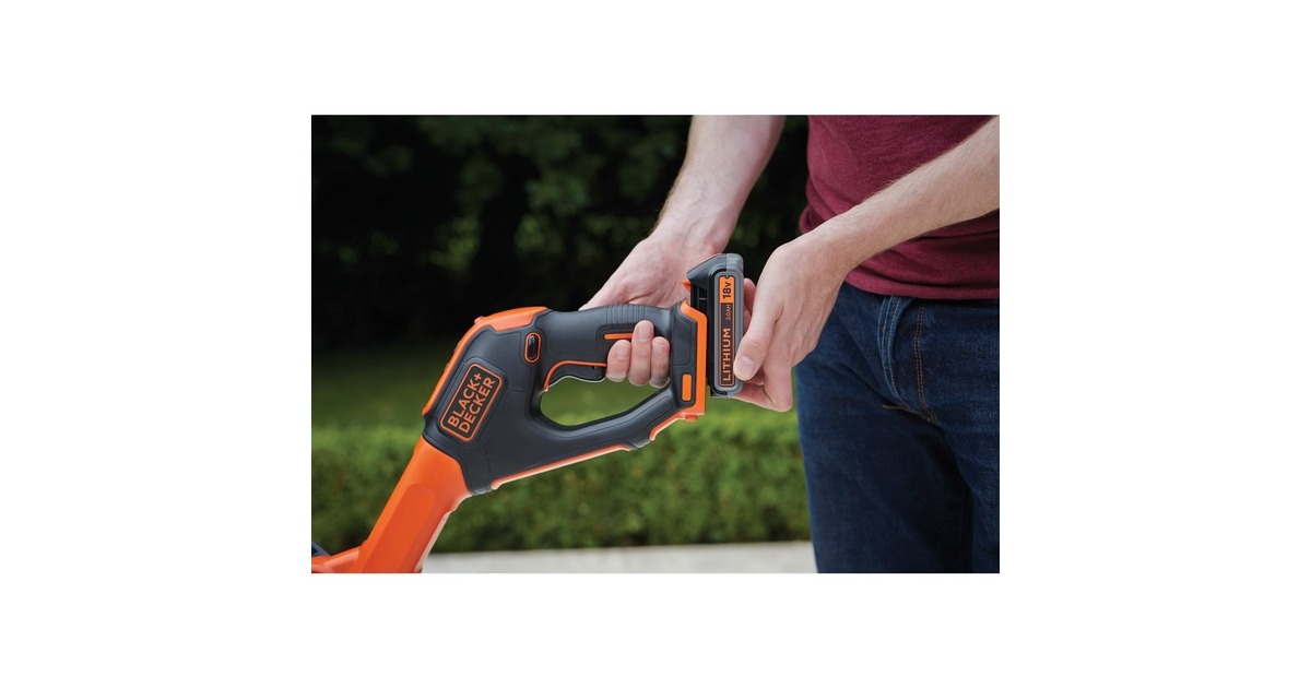 BLACK+DECKERAccu grastrimmer STC1820PCB  (Oranje/zwart, Accu niet inbegrepen)