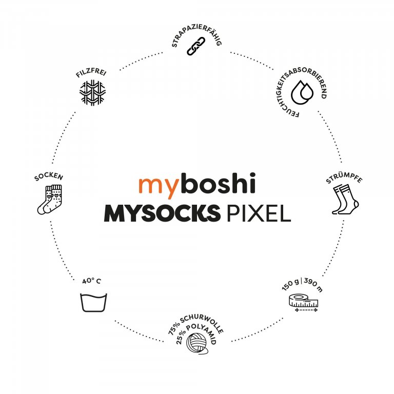 Myboshi Wolle, Pixel