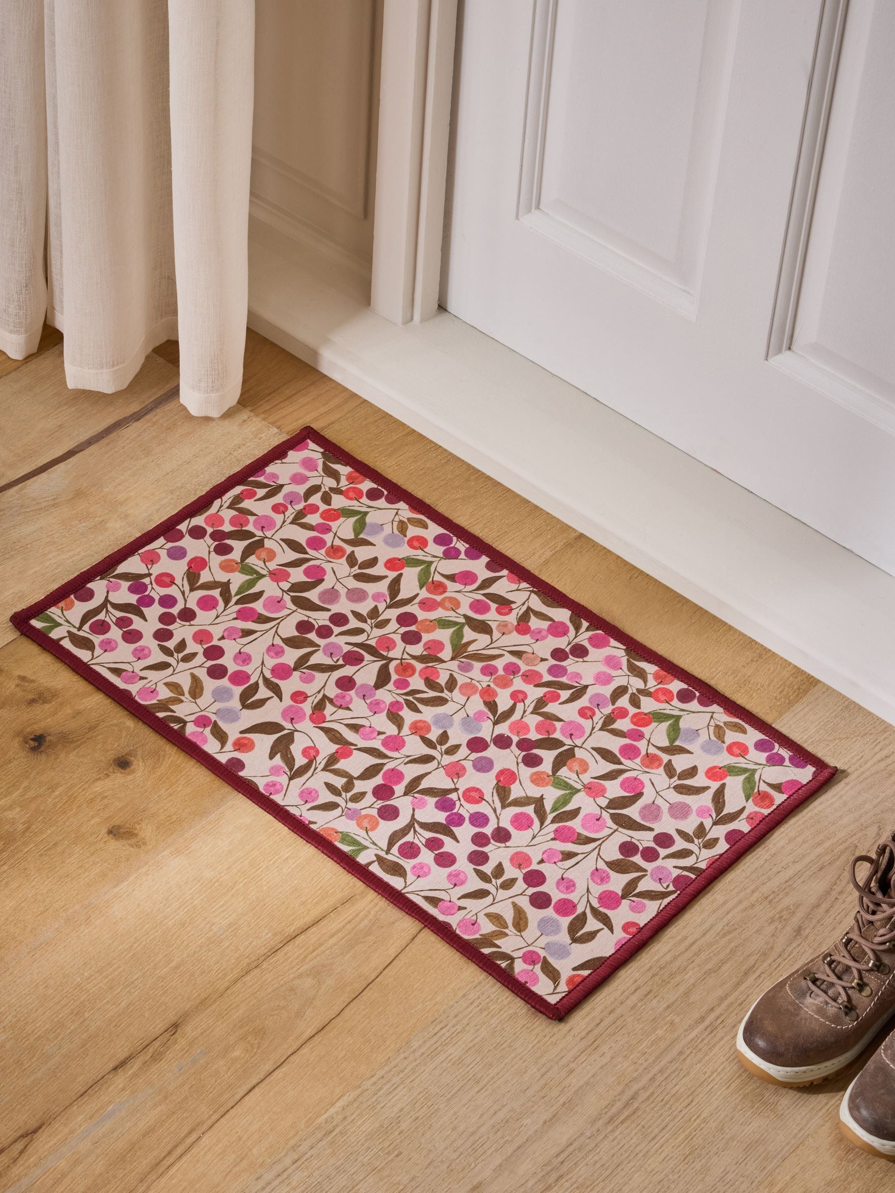 Set of 2 Washable Seasonal Berries Doormats