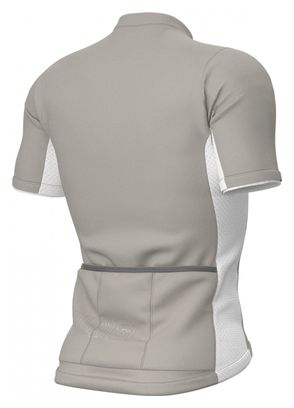 Maillot Manches Courtes Alé Color Block Gris