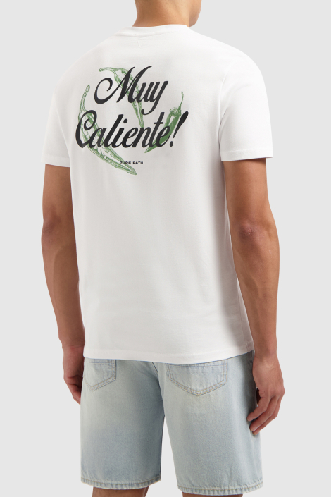 Pure Path witte heren t-shirt