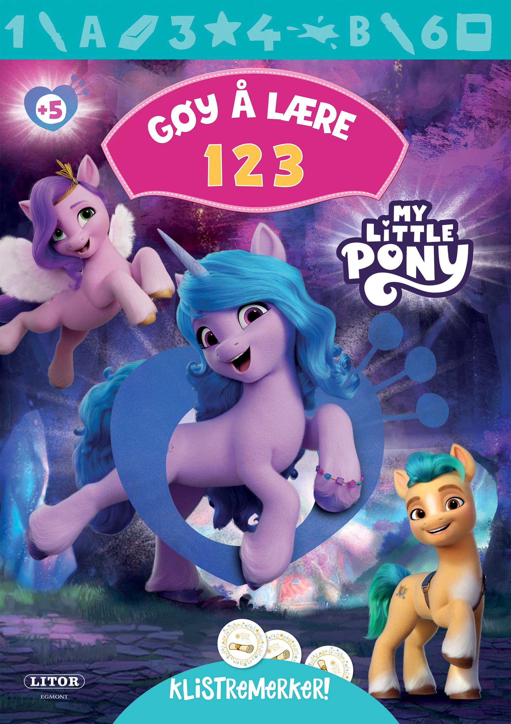 Gøy å lære 123 My Little Pony med klistremerker