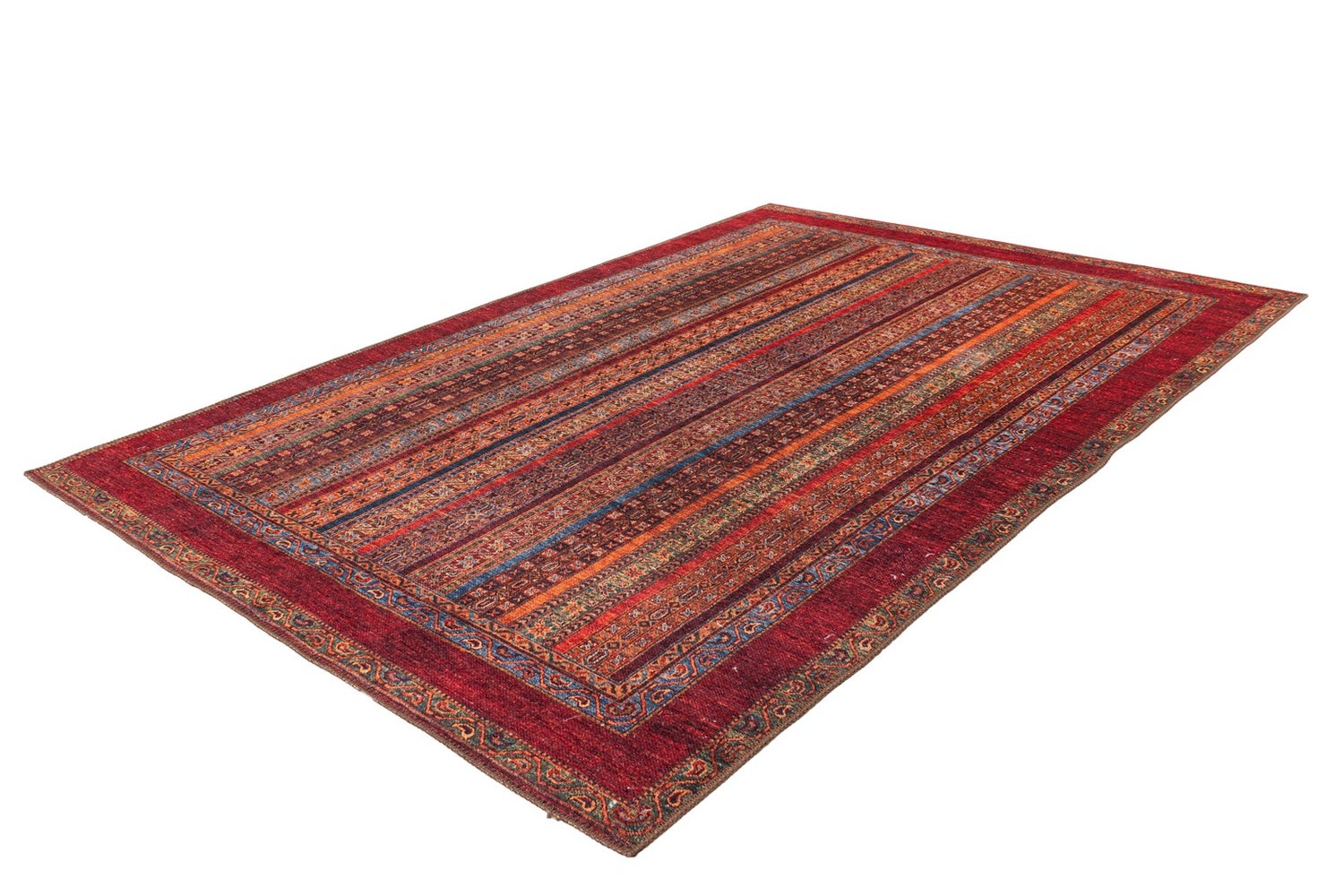 Platgeweven vloerkleed Celestial Multi / Rood Oosters, etnisch dessin 75 x 150 cm