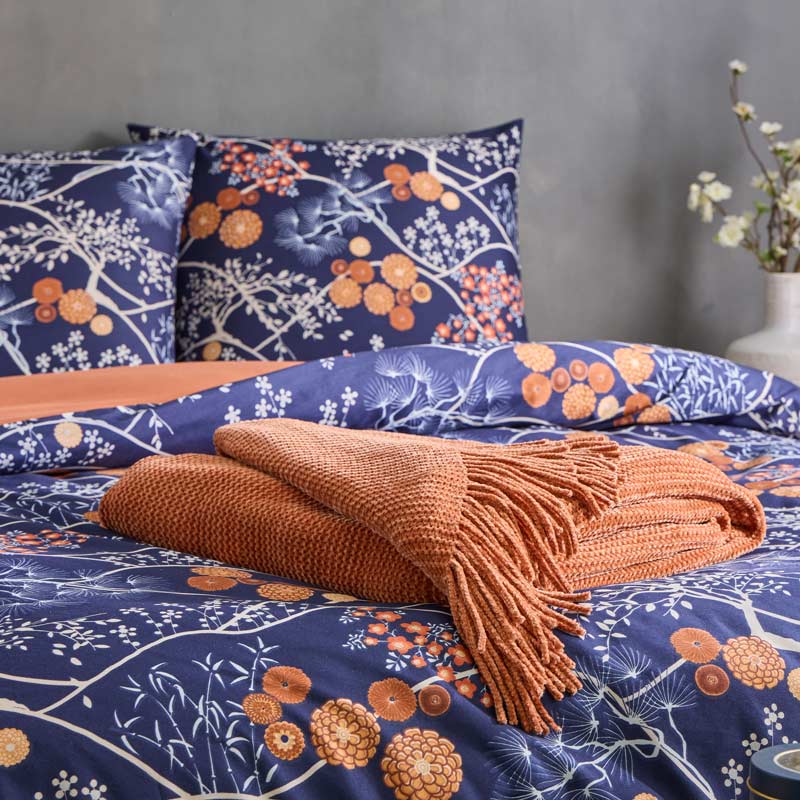 Parure de lit 'Nara' bleue
