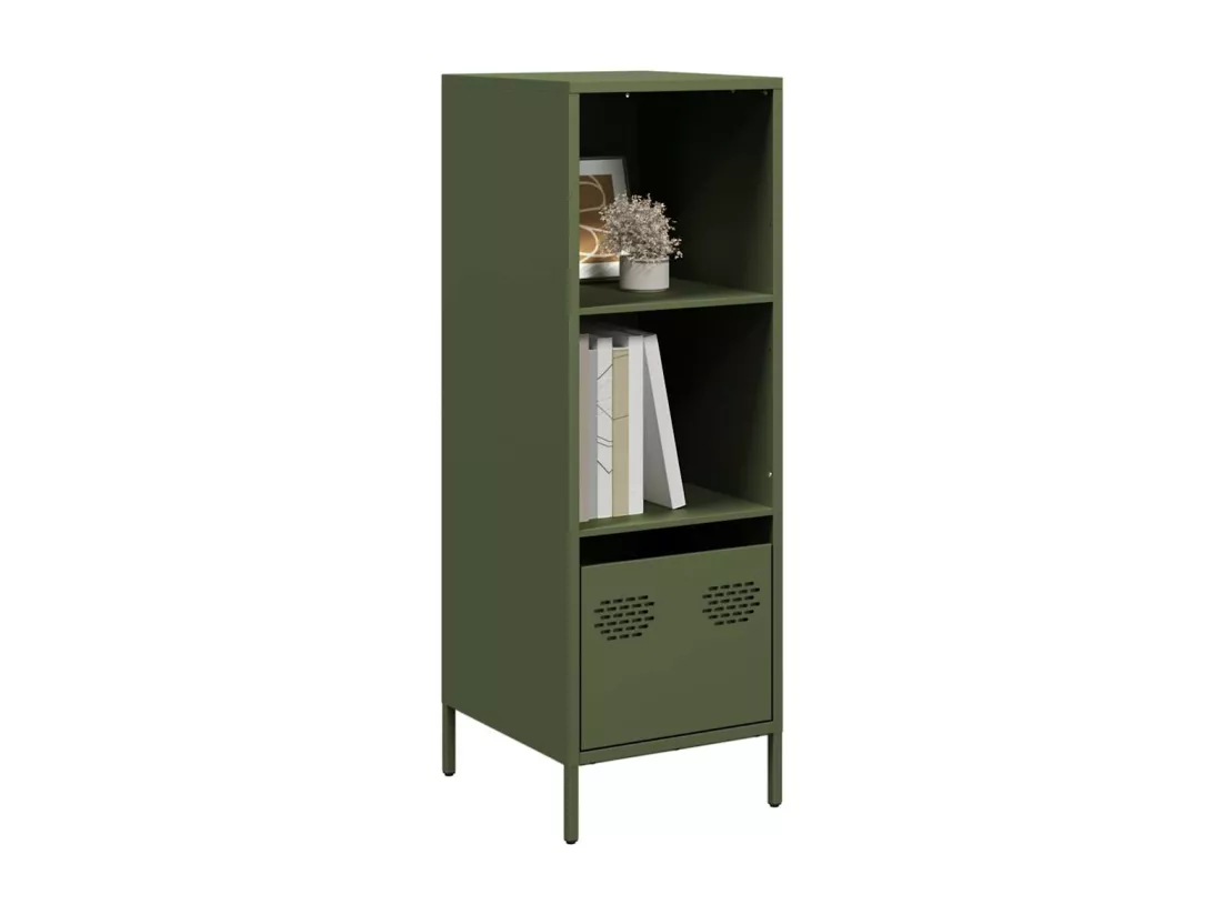 Buffet vert olive 35x39x103,5 cm acier