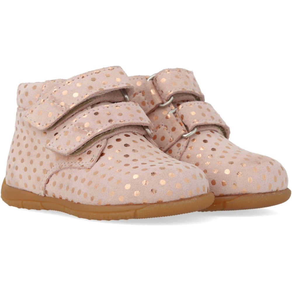Køb Angulus Rose Copper Dots Barnets Første Sko