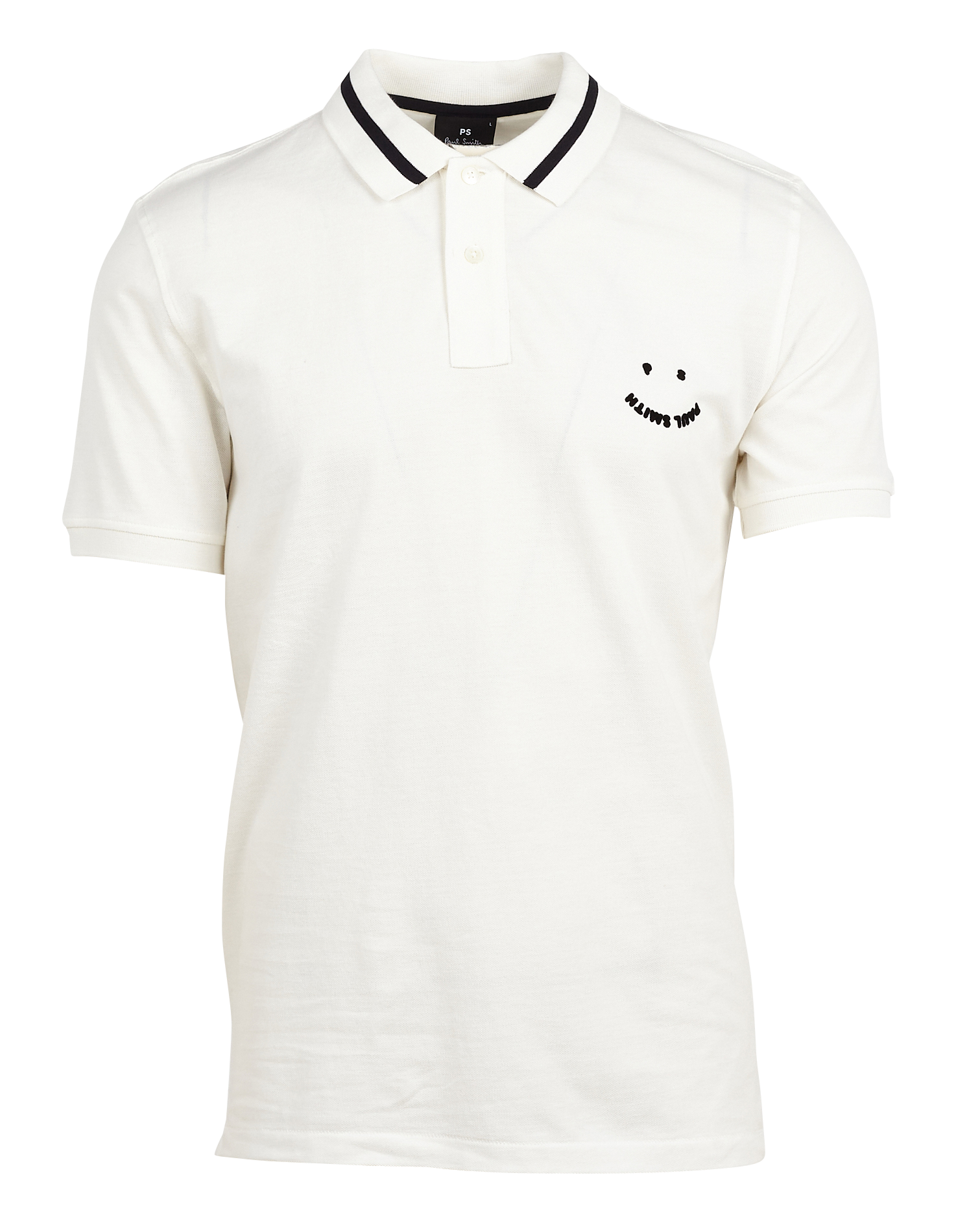 Polo regular-fit sérigraphié en coton | Blanc