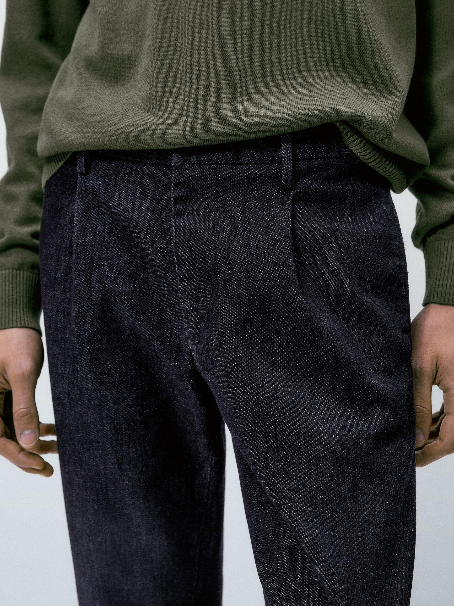 Calça caliper vaquero com corte relaxado - INDIGO