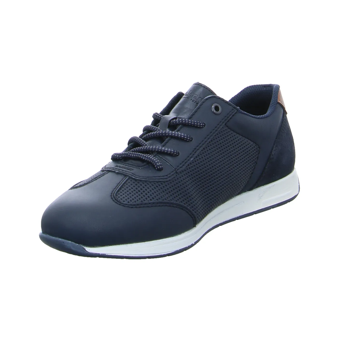 RIEKER Halbschuhe Sneaker Blau Leder