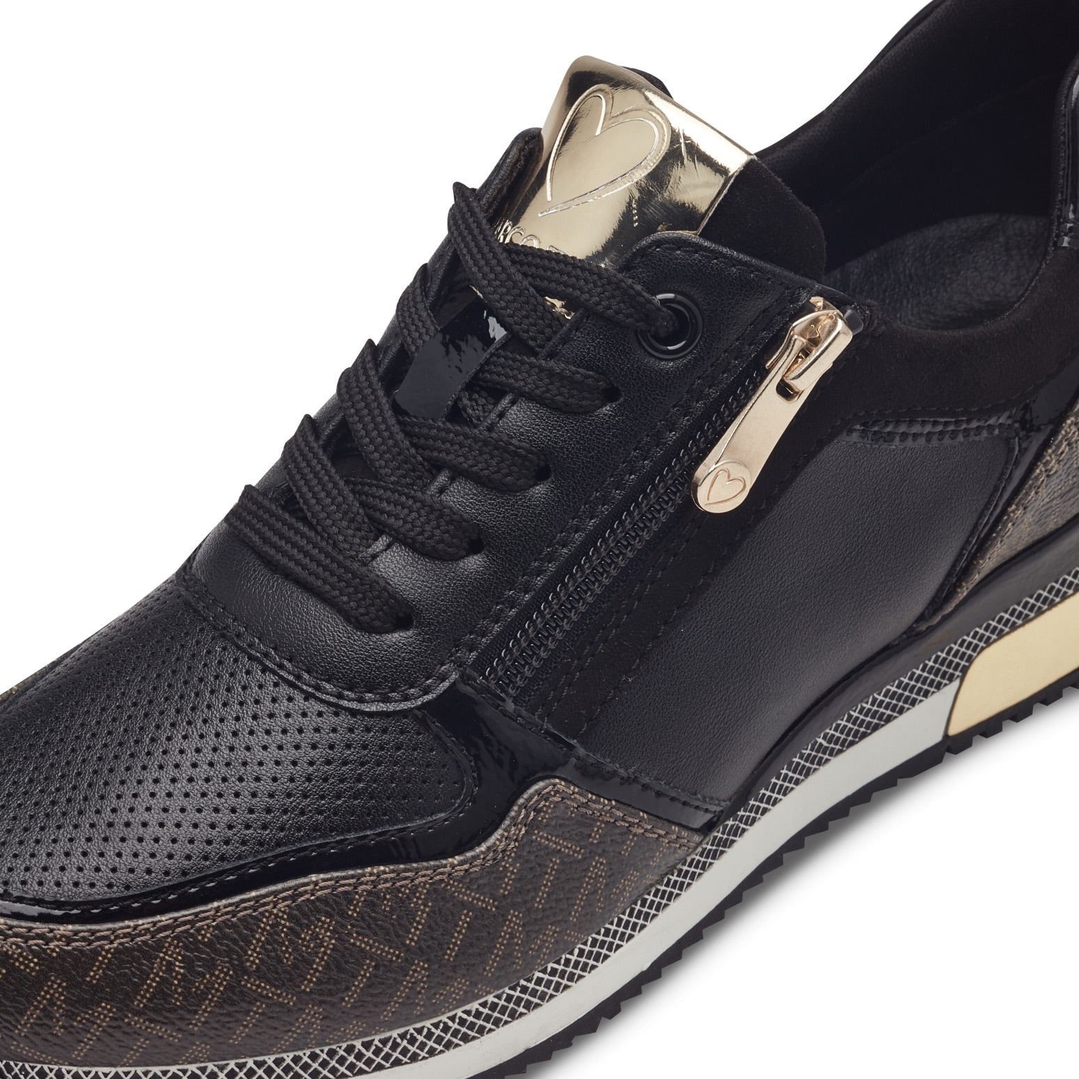 MARCO TOZZI Sneaker  mit seitlichem Reissverschluss, Freizeitschuh, Halbschuh, Schnürschuh