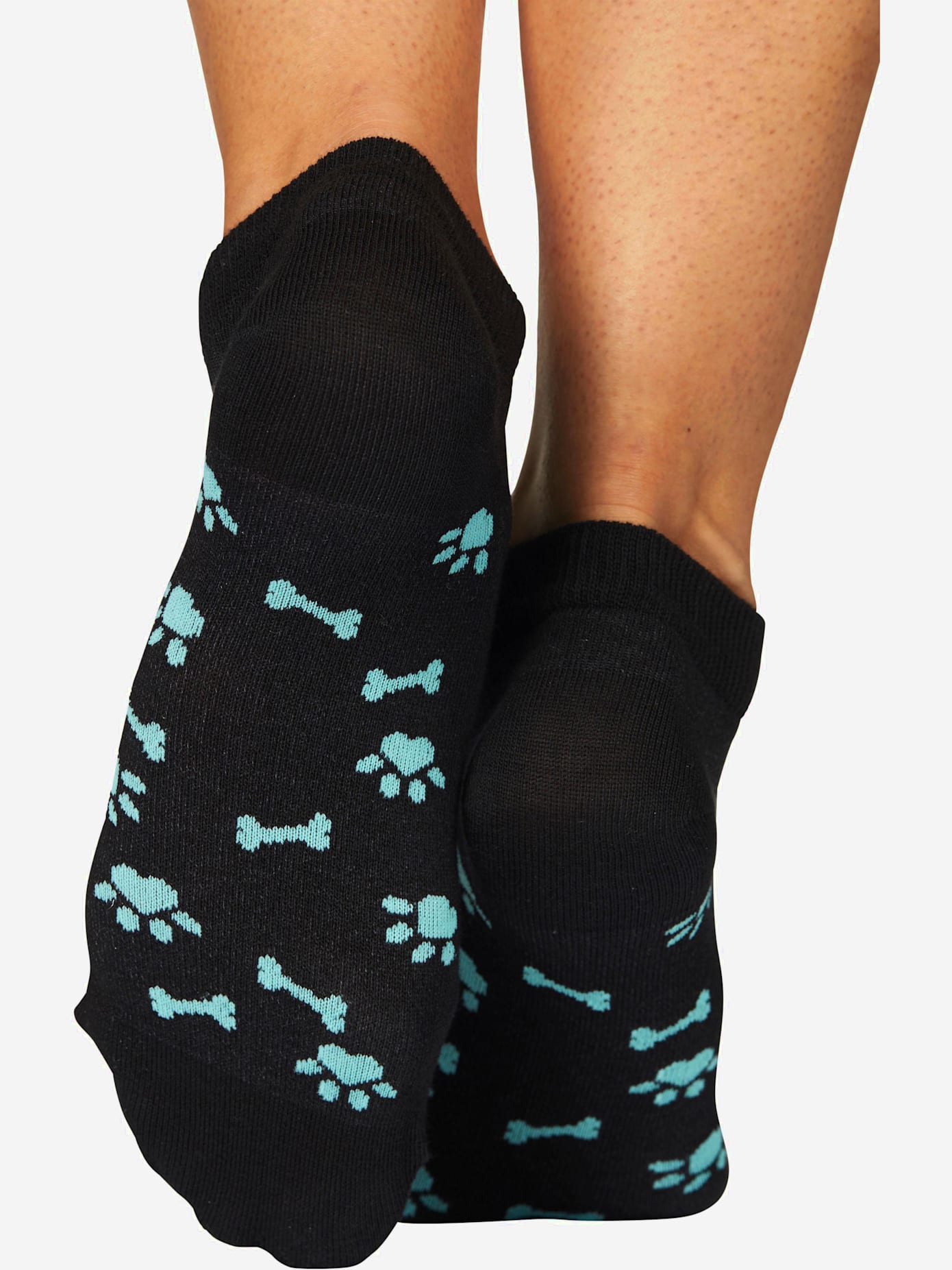 Socquettes motif de pattes doux sous la semelle