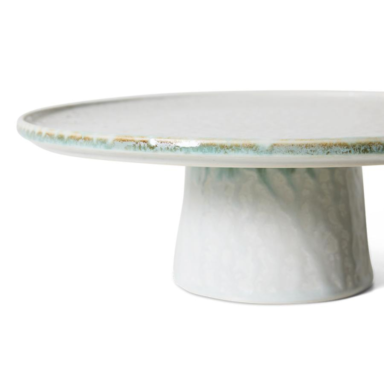 HKliving 70's Ceramic plateau taartschaal M licorice