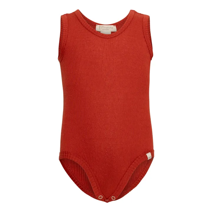 Minimalisma Combinaison en Soie Bornholm | Rouge