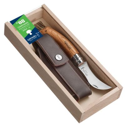 Coffret couteau Opinel N°8 Champignon Chêne   étui