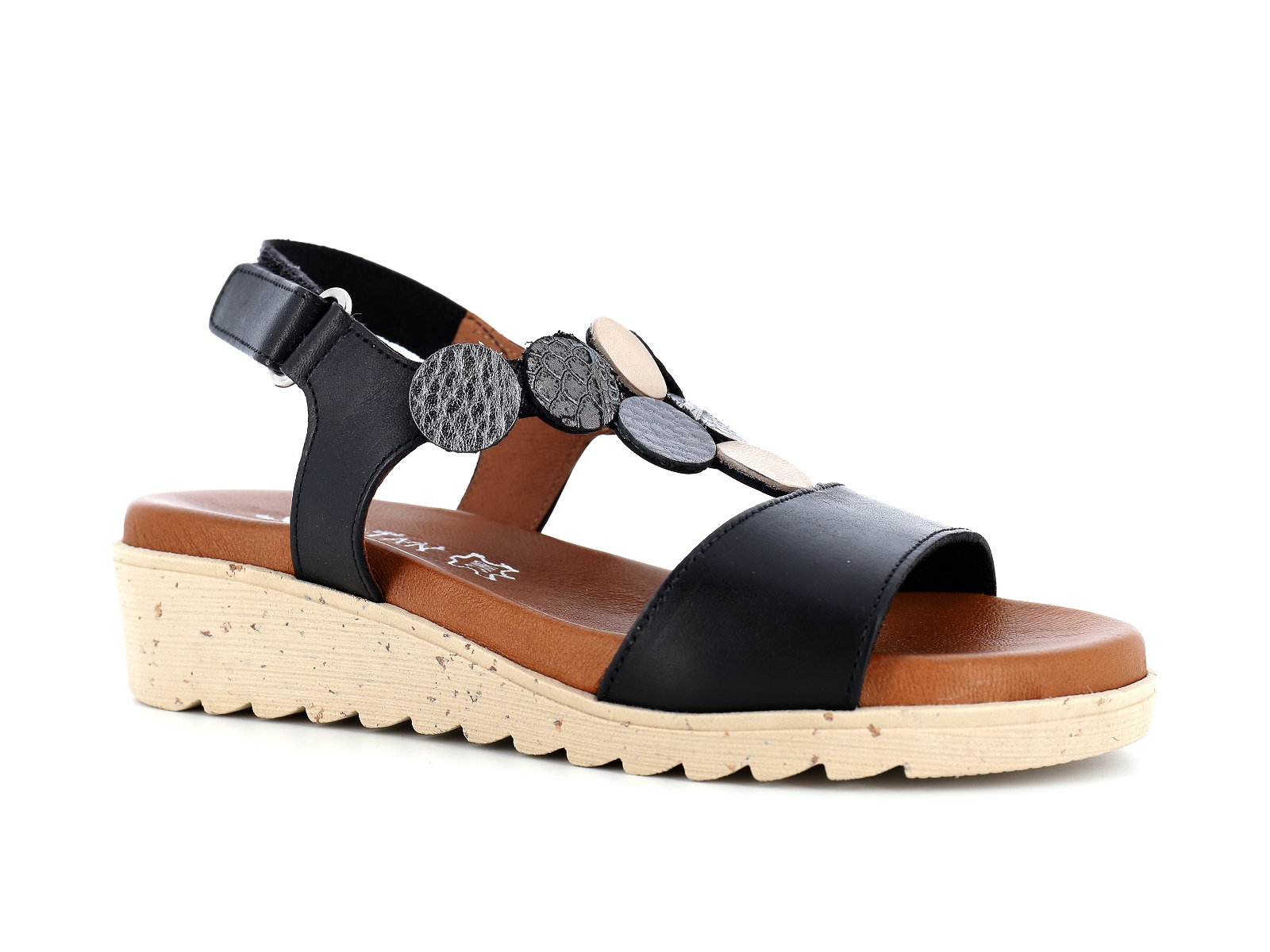 Xapatan-BUPASTO - 1676 Cuir Noir Bronze