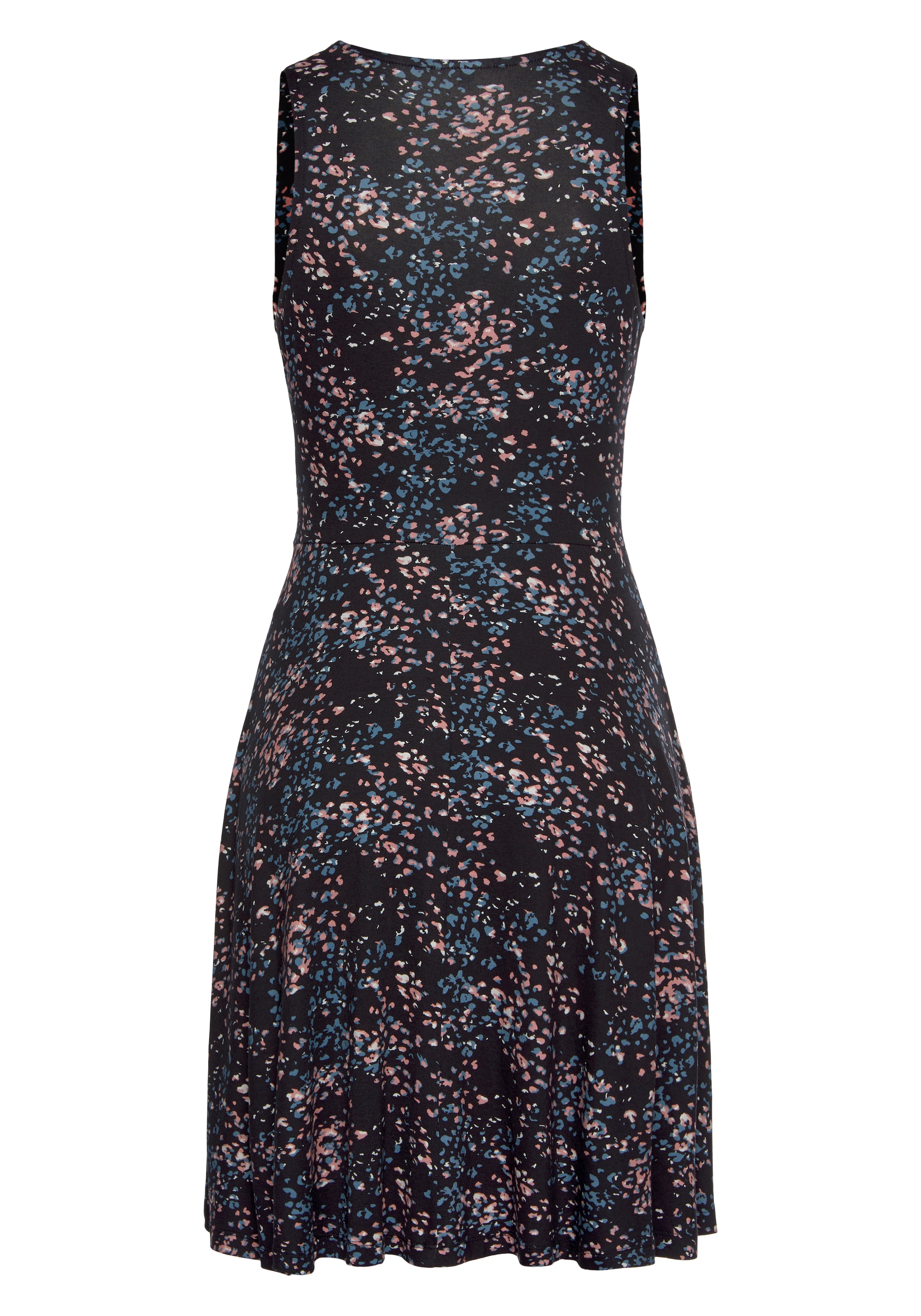Vivance Jerseykleid mit Alloverdruck in Wickeloptik, Sommerkleid, Strandkleid