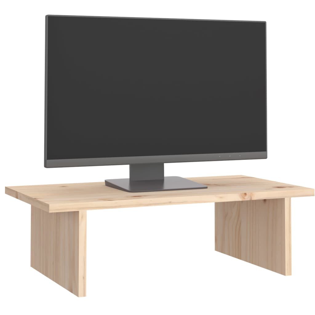 vidaXL Monitorstandaard, 50x27x15 cm, massief grenenhout