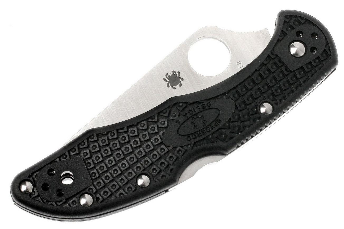 Spyderco Delica 4 C11PBK saber grind zakmes