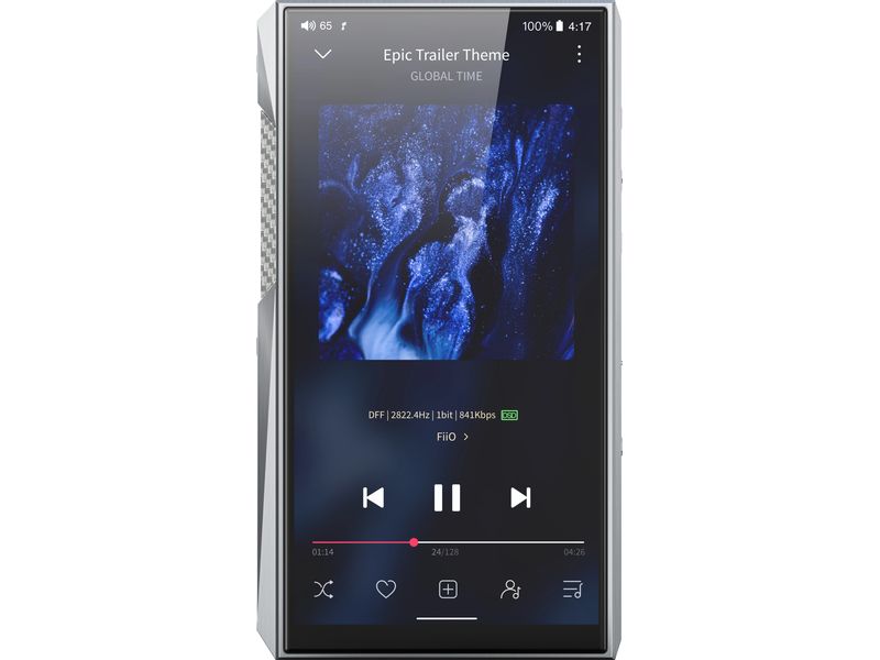 FiiO HiRes-Player M23 Edelstahl Portabler Hi-Res Player mit WiFi und Bluetooth